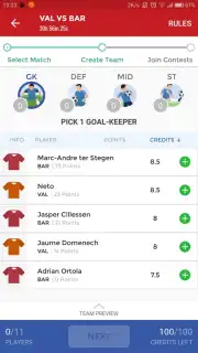 Dream11 captura 6