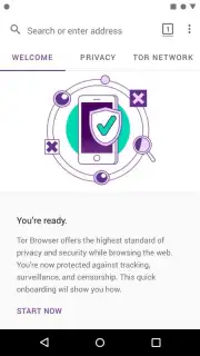 Tor Browser Alpha captura 1