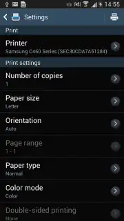 Samsung Print Service Plugin captura 9