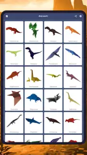 Origami dinosaurs paper shapes captura 15