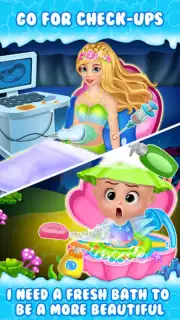 Newborn mermaid baby care game captura 2