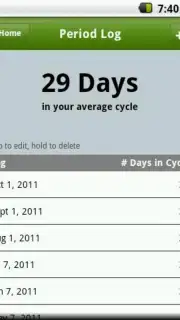 Period Tracker captura 5
