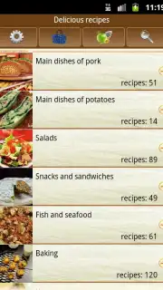 Delicious recipes captura 3
