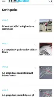 EarthQuake Tracker captura 3