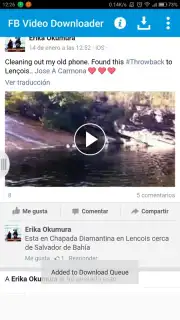 Appbloo FB Video Downloader captura 3