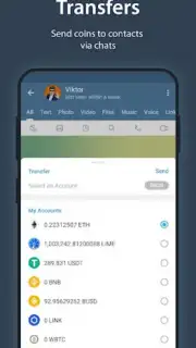 iMe Messenger & Crypto Wallet captura 2