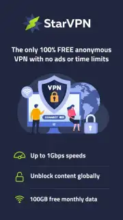 StarVPN - Free Private & Secure VPN captura 1