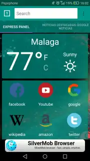 Noura Browser captura 2