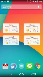 World Weather Widget captura 4