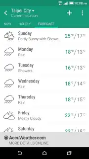 HTC Weather captura 1