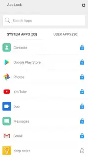 App Lock captura 3