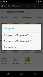 Arc File Manager captura 5