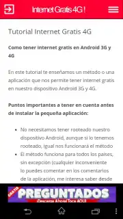 Internet Gratis 4G captura 1