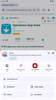 Opera Browser captura 2