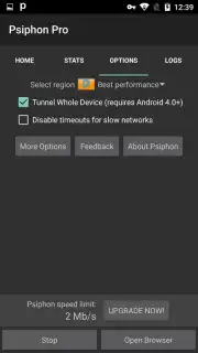 Psiphon Pro captura 8