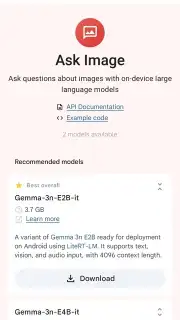 Google AI Edge Gallery captura 10