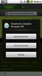 Xmarks for Dolphin Browser captura 1
