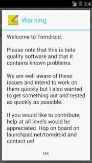 Tomdroid captura 4