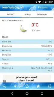 ForecaWeather captura 2