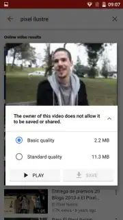YouTube Go captura 7