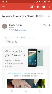Gmail GO captura 3