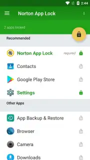 Norton App Lock captura 2