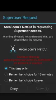 Arcai.com NetCut captura 1