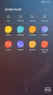Secure Folder (Samsung) captura 1