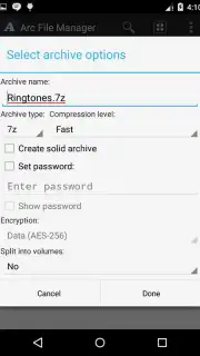 Arc File Manager captura 6
