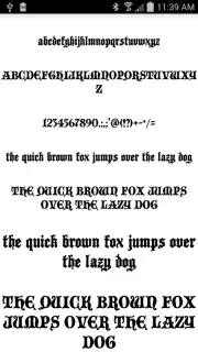 Gothic Fonts 50 captura 1