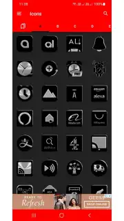 Black Icon Pack Free captura 4