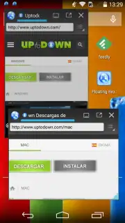 Floating Browser captura 1