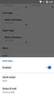 Fluid Navigation Gestures captura 4