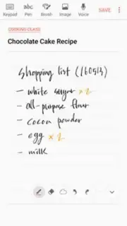Samsung Notes captura 3