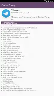 Exodus Privacy captura 4
