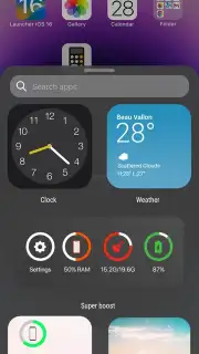 Launcher iOS 17 captura 2