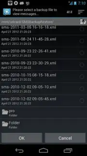SMS Backup and Restore captura 3