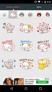 Emoji Stickers for chat Apps captura 1