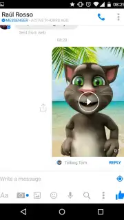 Talking Tom for Messenger captura 3