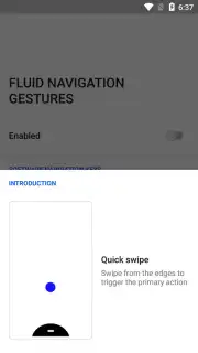 Fluid Navigation Gestures captura 1