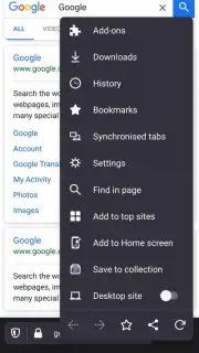 Iceraven Browser captura 2