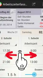 Arbeitszeiterfassung captura 5