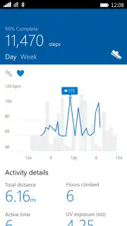 Microsoft Health captura 1