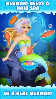 Newborn mermaid baby care game captura 3