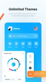 Pawxy: Private VPN Browser captura 3