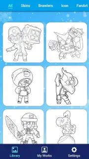 Coloring Brawl Stars captura 6