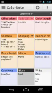 ColorNote Notepad captura 4