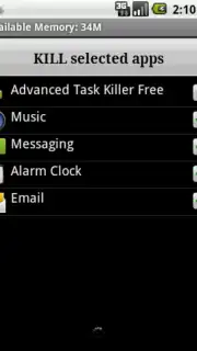 Advanced Task Killer captura 1