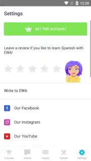 EWA: Learn English & Spanish Language captura 12