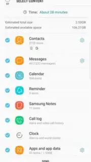 Samsung Smart Switch Mobile captura 3